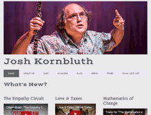 Tablet Screenshot of joshkornbluth.com